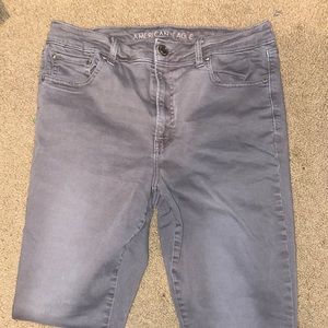 Gray American eagle jeans